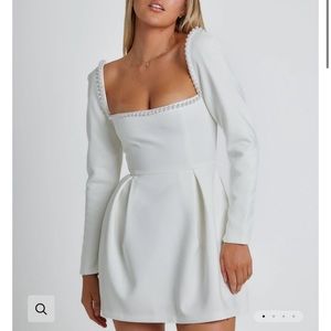 Odd Muse - The Ultimate Muse Pearl Dress | White